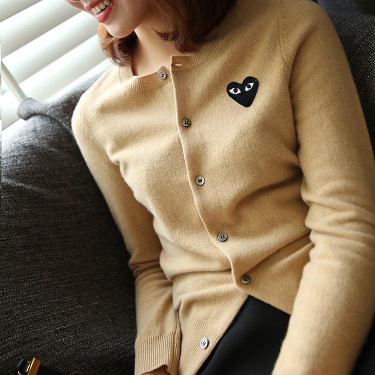 Cdg hot sale cardigan beige