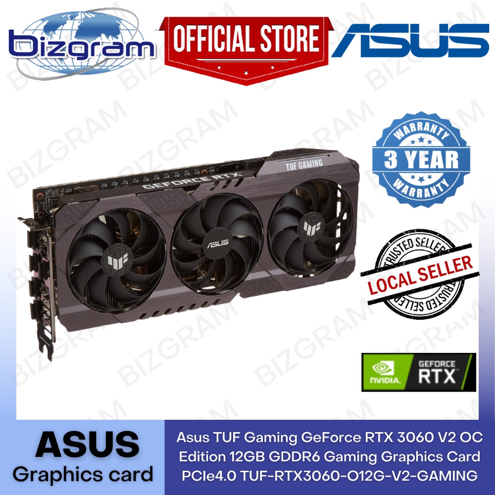 ASUS TUF GeForce RTX 3060 OC Card Gaming 12GB