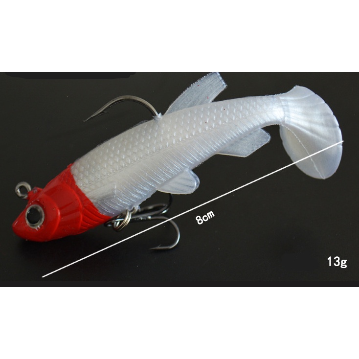UMPAN IKAN BAHAN KARET LENTUR SINNIKING BISA PILIH WARNA 8CM - Gambar 3
