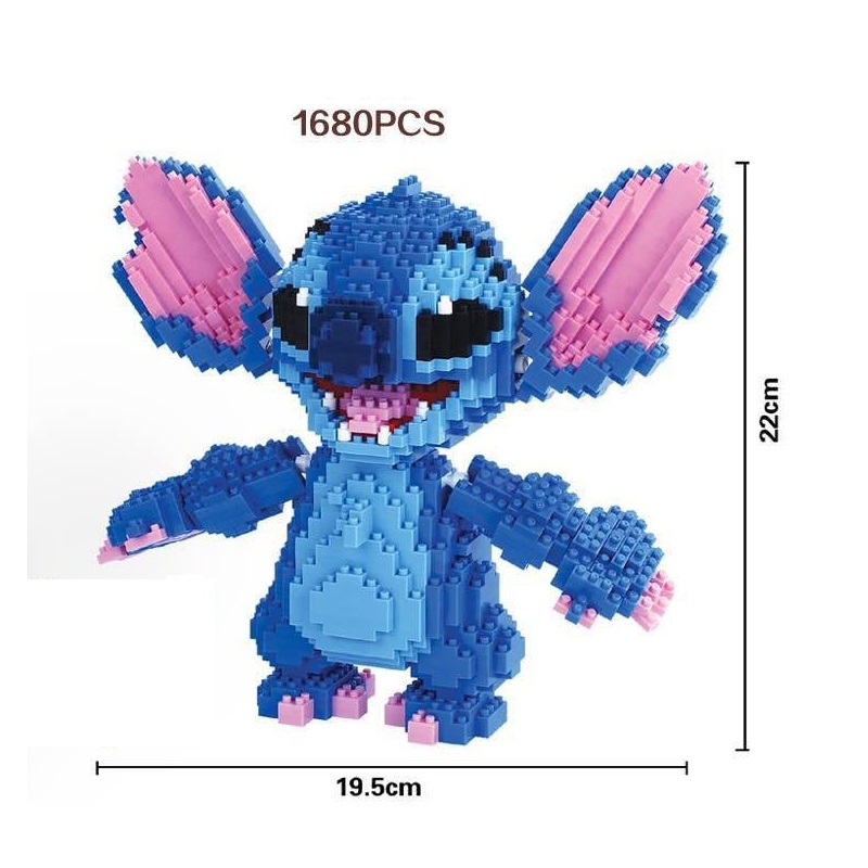 HC Magic Mini Blocks Nanoblock Cartoon Building Toy Winnie Stitch Anime ...