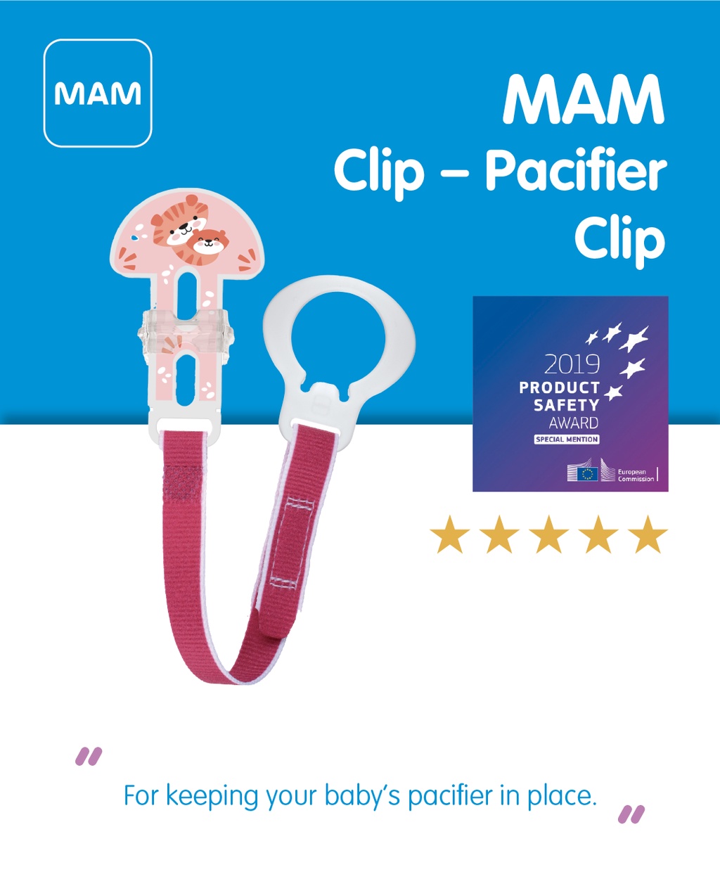 MAM Clip Baby Pacifier Chain Newborn Essentials | Shopee Singapore