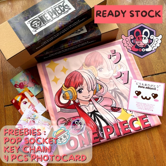 One Piece Anime T-Shirt UTA FACE RED Shopee Singapore