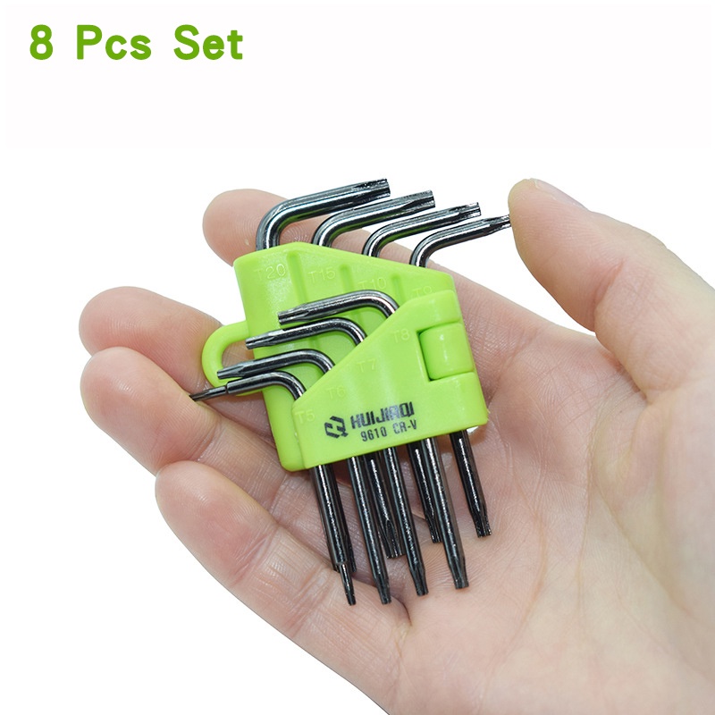 ABMRO 8pcs/set Mini Hex Screwdriver Hexagon Allen Wrench Tool Mini Hex