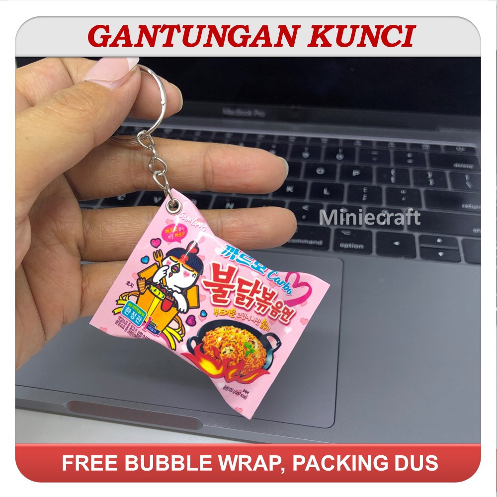 GANTUNGAN Ganci - KOREAN SAMYANG Noodle Miniature Keychain | Shopee ...