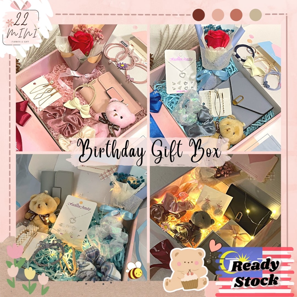 22MINI Surprise Box Birthday Anniversary Convo Woman Purse Hadiah Kotak ...