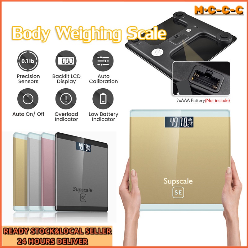 [READY STOCK ]Digital Body Weight Scale Weight Loss Plan Mini Electronic Scale Household Adult