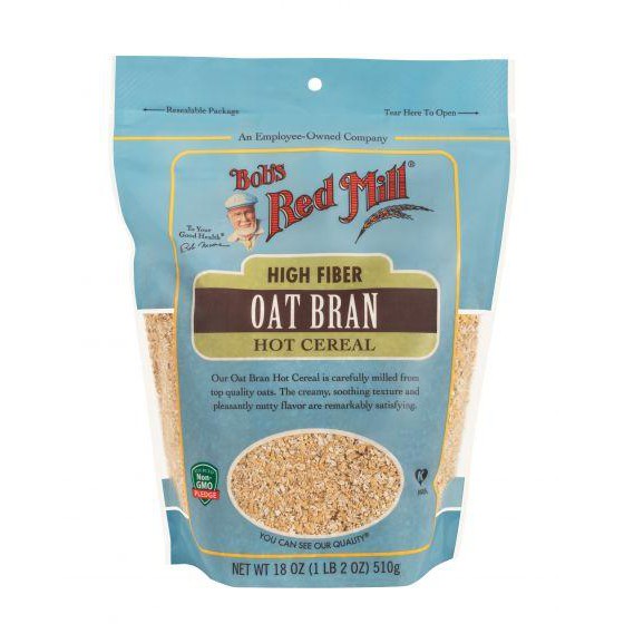 Bob's Red Mill High Fiber & Hot Cereal Oat Bran 510 gm Shopee Singapore