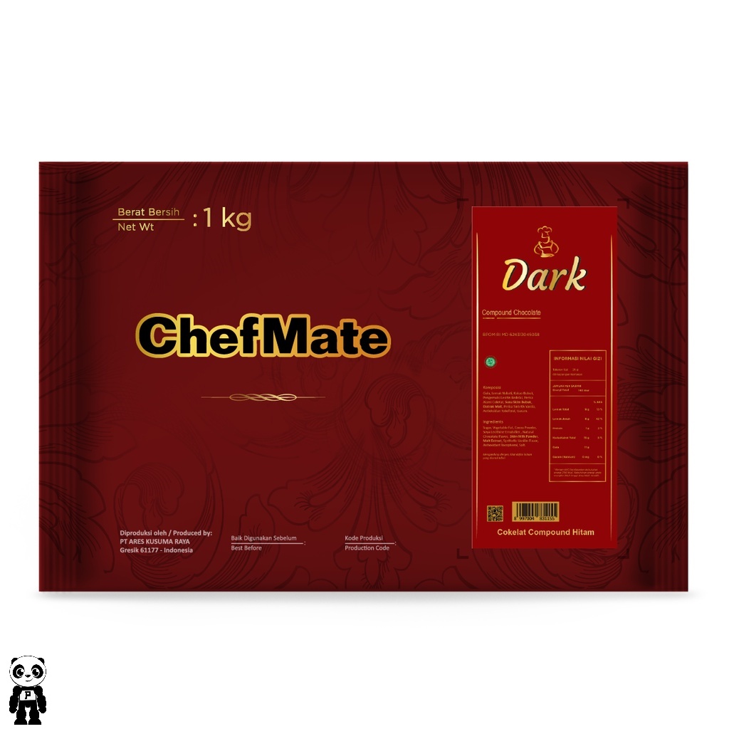 Chefmate Dark Chocolate Compound 1Kg DCC Chocolate Compound | Shopee ...