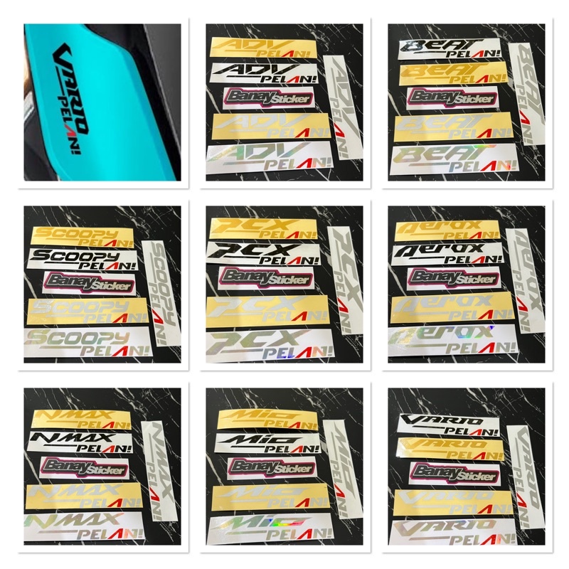 STICKER VARIO PELAN BEAT PELAN MIO PELAN AEROX PELAN PCX PELAN ETC ...