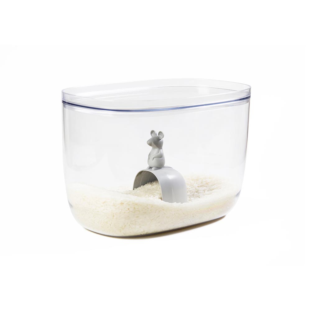 Qualy Lucky Mouse Rice Container and Scoop (7L) (Minor Scratches ...
