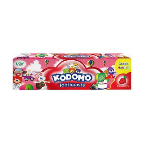 Kodomo Pasta Gigi Strawberry Tube 45 gr x3 - Gambar 3