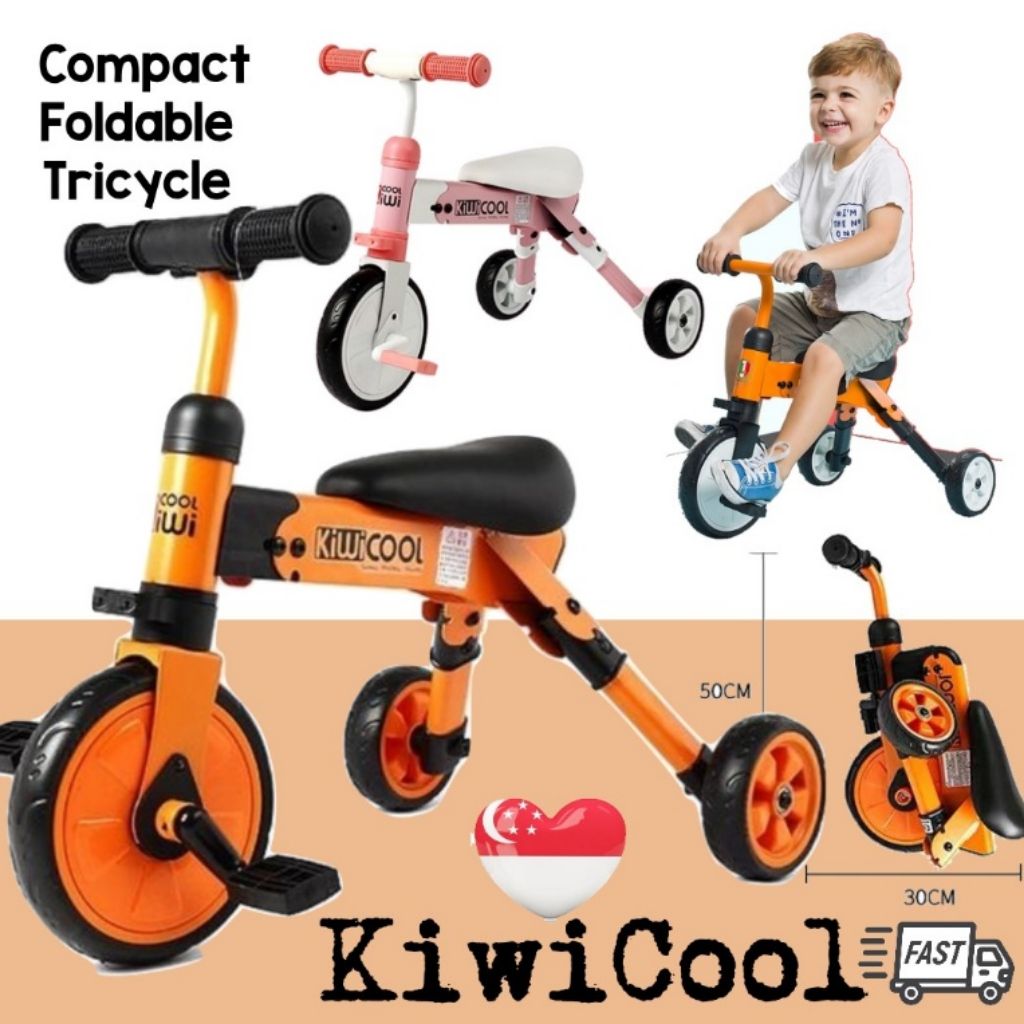 Foldable Tricycle Bike Scooter KIWICOOL Shopee Singapore