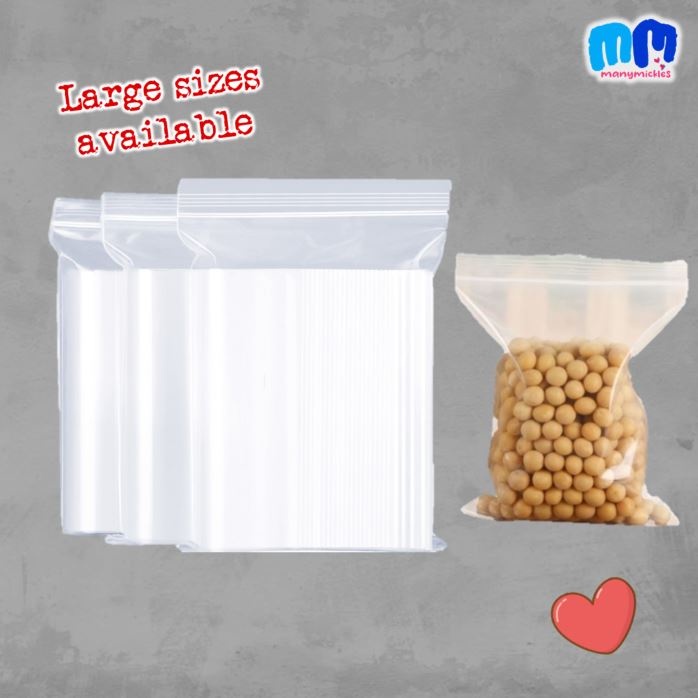 Plastic Ziplock Storage Travel Clothes Bags (Large sizes available