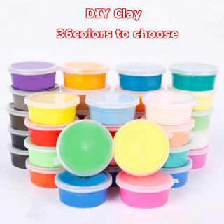 36 Color Light Soft Clay DIY Toys Children Educational Air Dry Polymer  Plasticine Safe Colorful Light Clay Toy Gift To Kids
