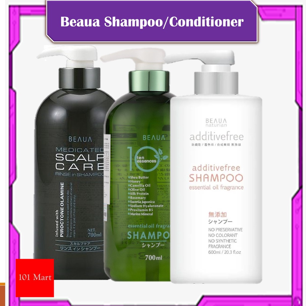 Beaua Additive Free/Ten Essences/Medicated Scalp Care Shampoo and