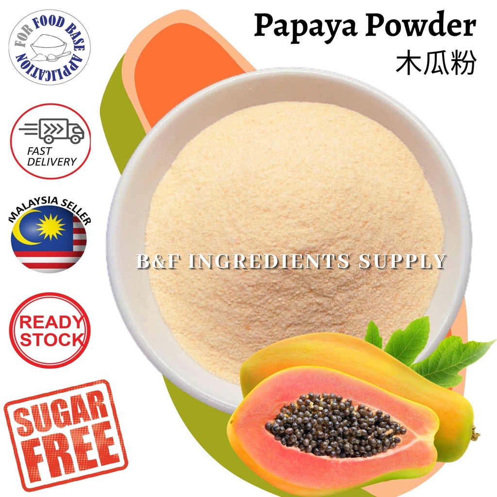 Papaya Powder 木瓜粉 Serbuk Betik Natural Fruits Powder 纯天然蔬果粉 Papaya ...