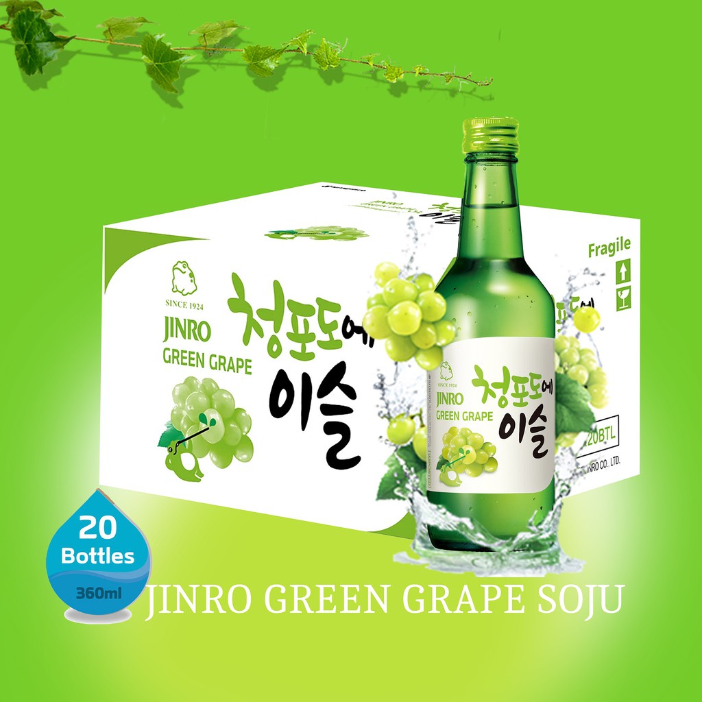 Jinro Soju 20 bottles x 360ml Mix and Match Shopee Singapore