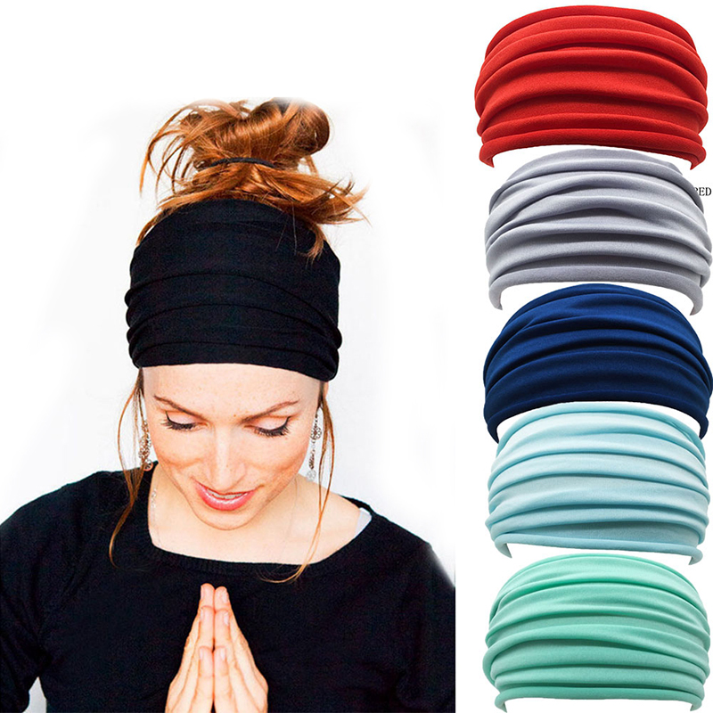 Tobeffect Wide Headbands For Women - 6 Pack Boho Turban