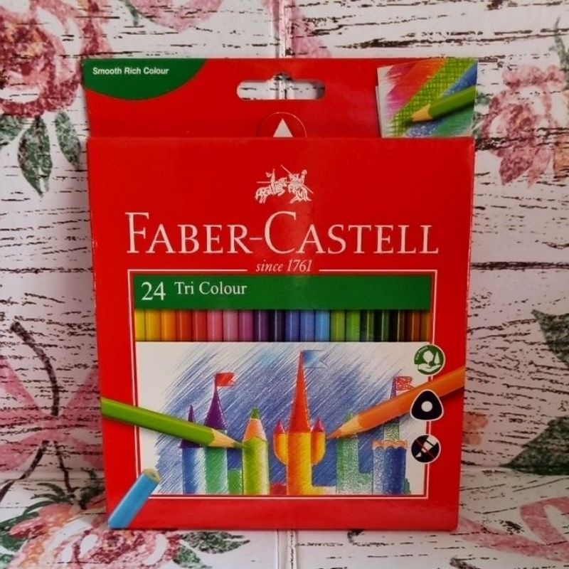 Faber-Castell Colour Pencil 48 Classic 24 Colour Grip Watercolour ...