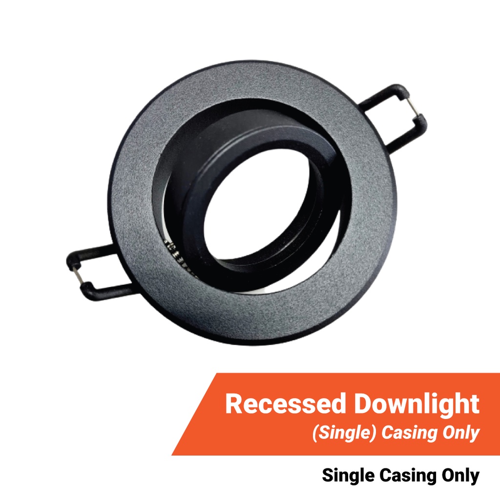 Round Recessed Downlight Gu10 Fixture Frame Led Spotlight Fitting ...
