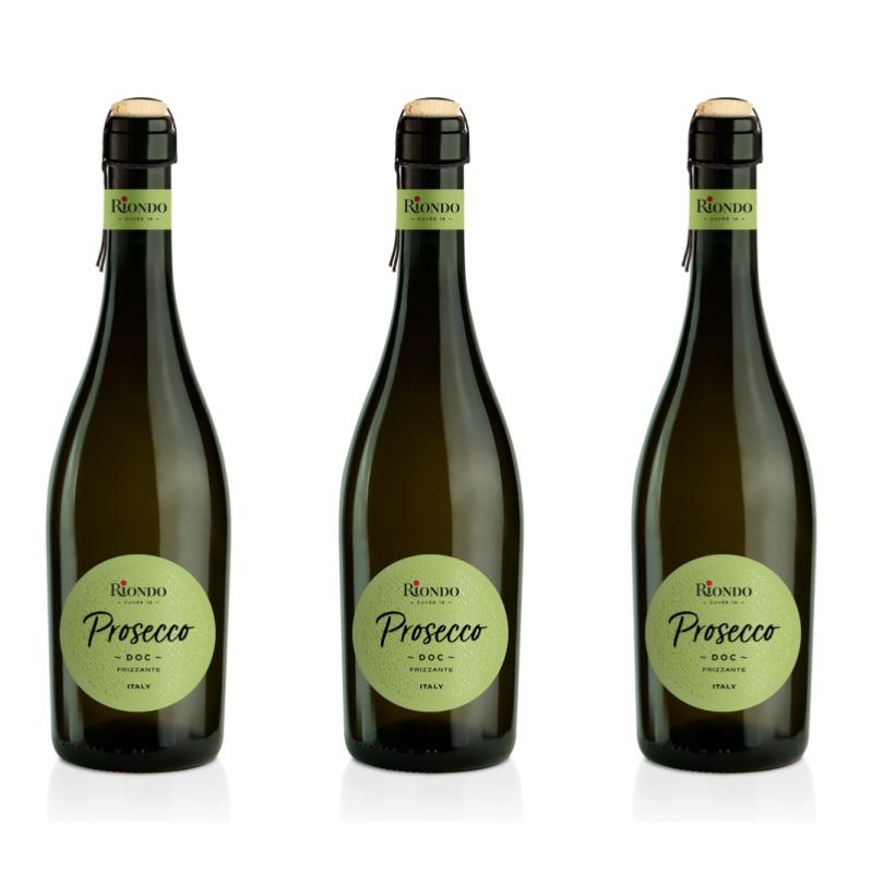 [Bundle of 3] Riondo Cuvee 18 Prosecco Frizzante Spago, 750ml