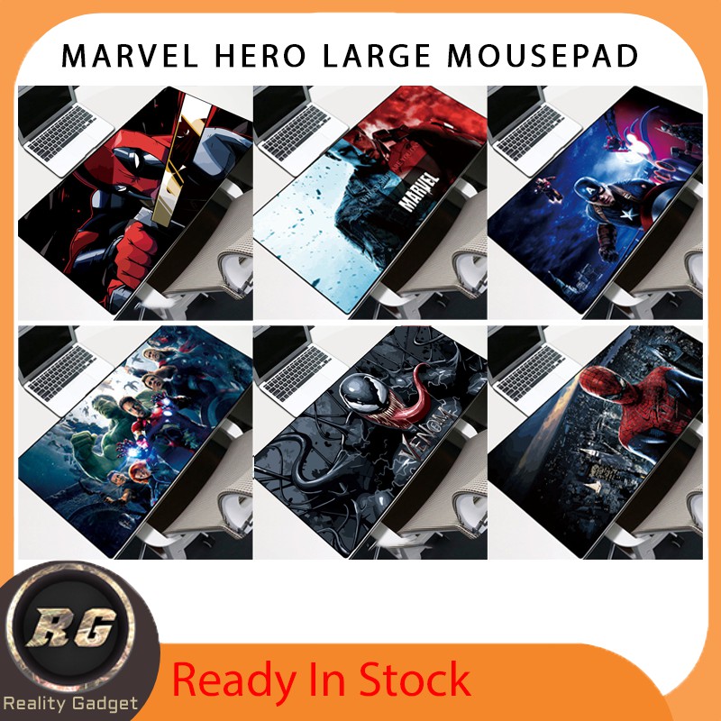 Marvel Hero Large Gaming MousePad 90cmX40cm(Spiderman/IronMan/Captain ...