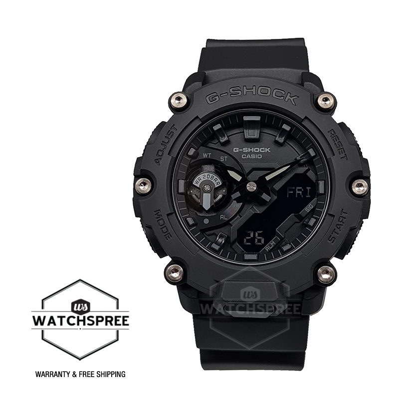Casio G-Shock Carbon Core Guard Structure Black Resin Band Watch ...