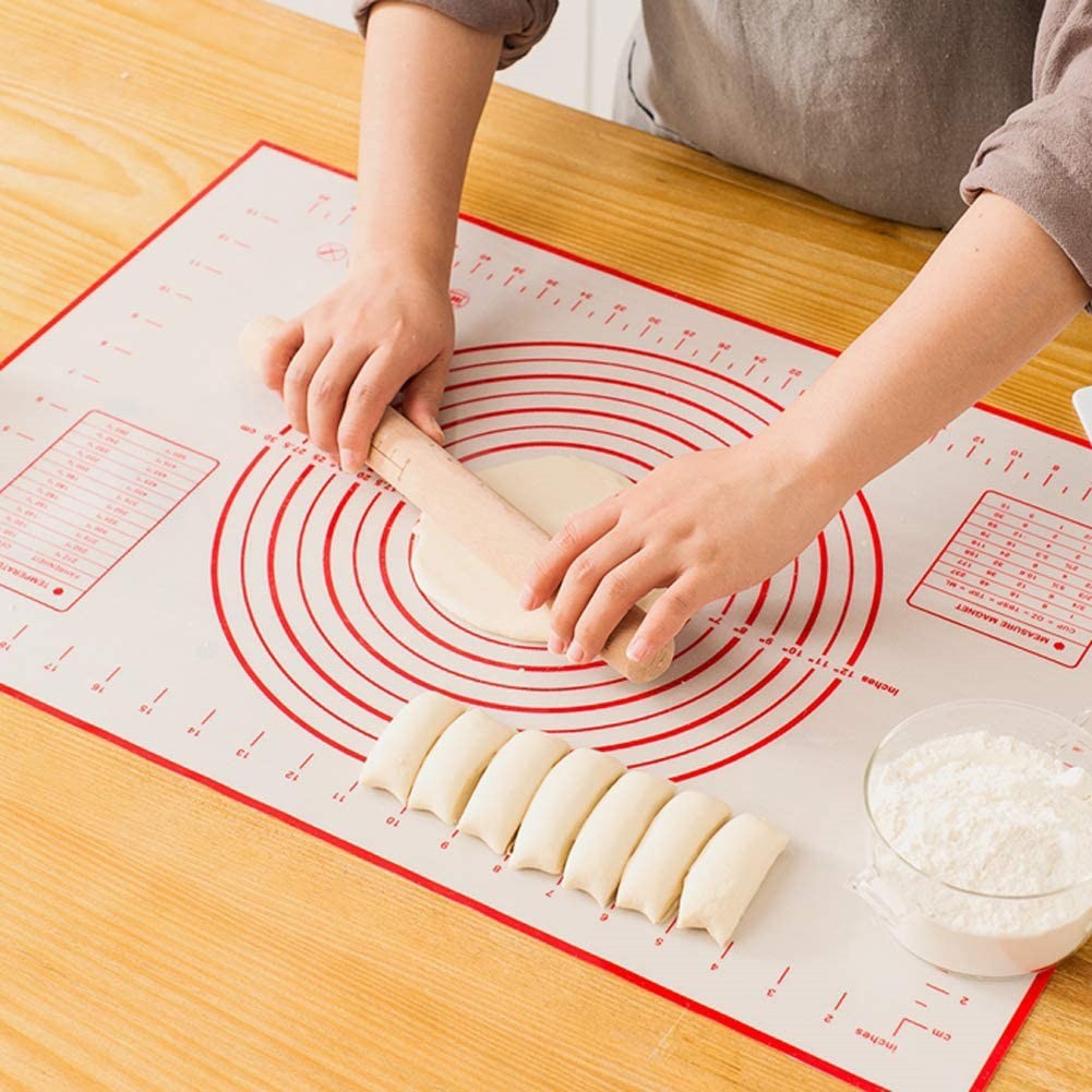 Silicone Dough Mat Flour Pad Heat Resistance Rolling Paste Flour Table ...