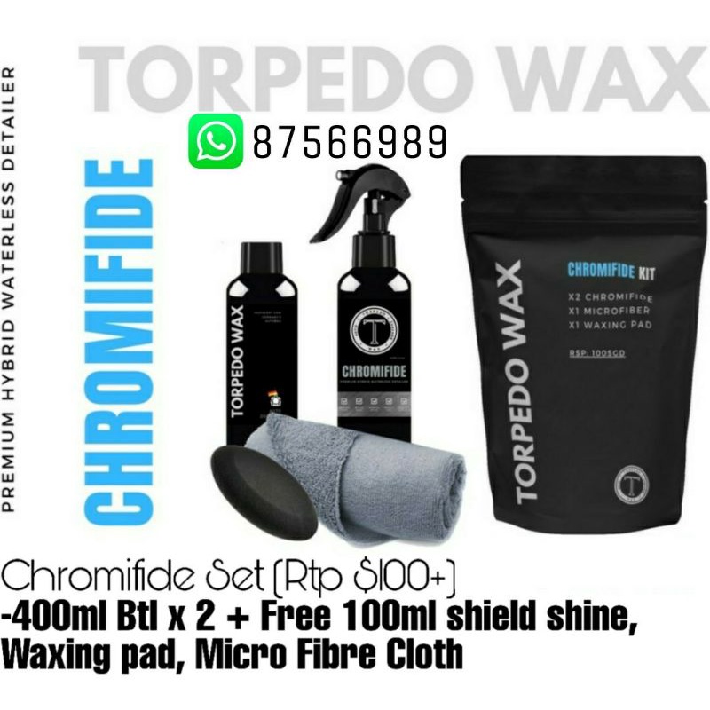($50+FREE GIFT)TORPEDO WAX 2BTL/SET WATERLESS CAR WASH SET
