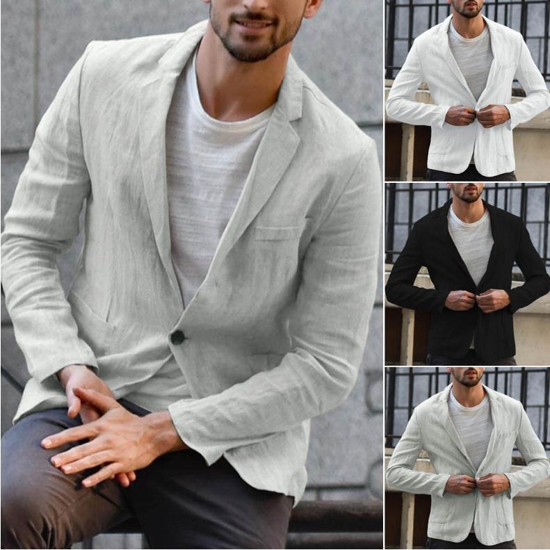 Mens cotton clearance blazer jacket