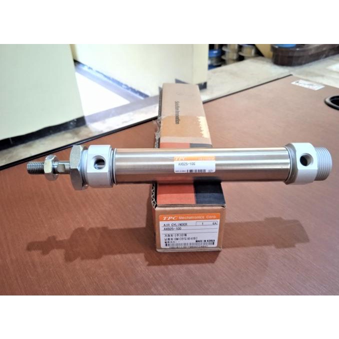Pneumatic AIR CYLINDER TPC BORE 25mm, STROKE 100mm AXB25100