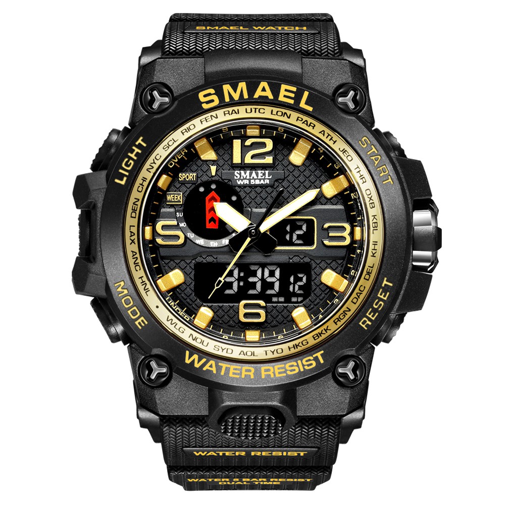 SMAEL 1545 Men's LED Analog Digital Dual Display Sport Watch