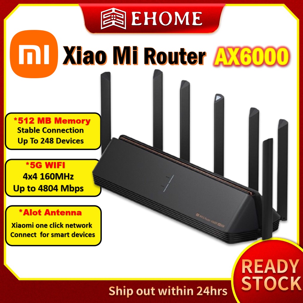 Xiaomi AIoT Router AX6000 WiFi 6 Enhanced Edition (CN Version) | Shopee ...