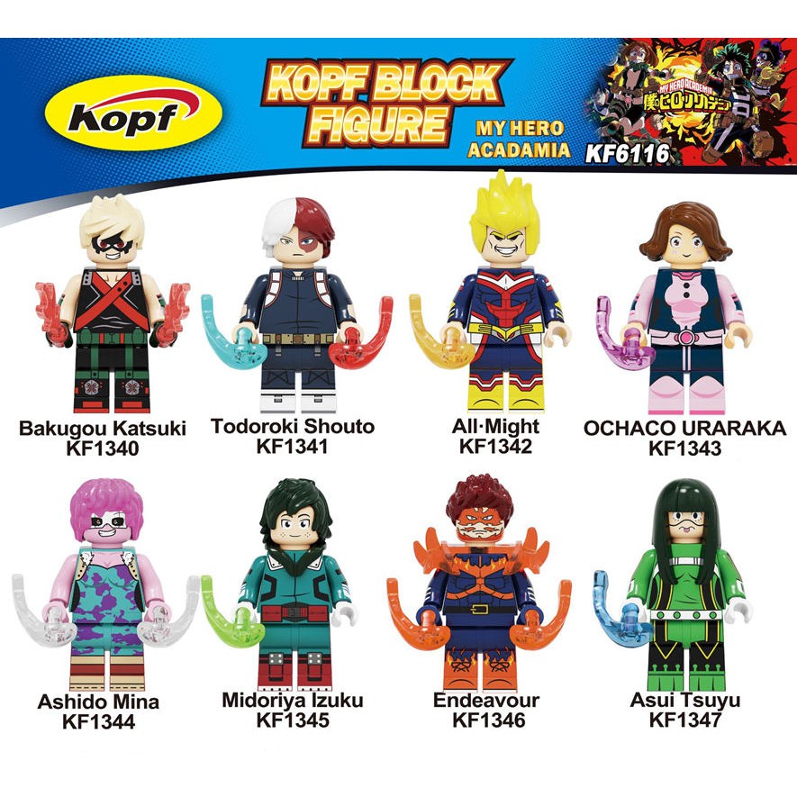 My hero academia lego minifigures new arrivals