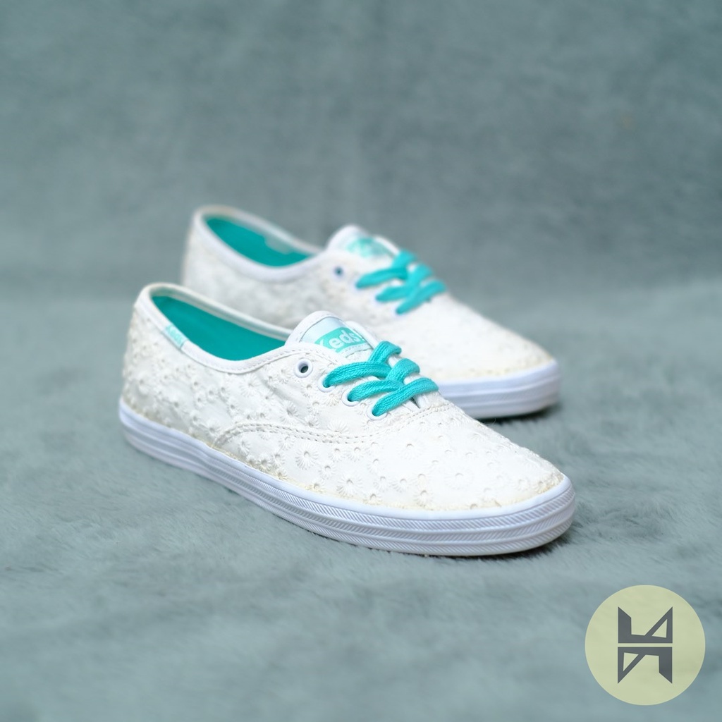 Keds white eyelet sneakers best sale