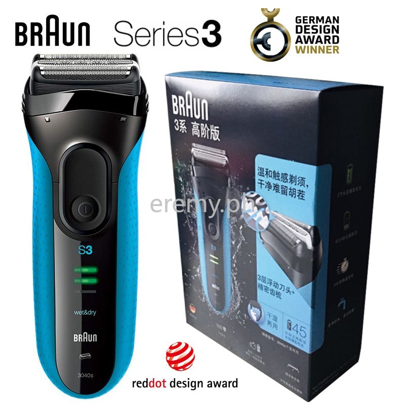 Braun Series 3 3040S Electric Shaver with Fully Washable Wet & Dry ...
