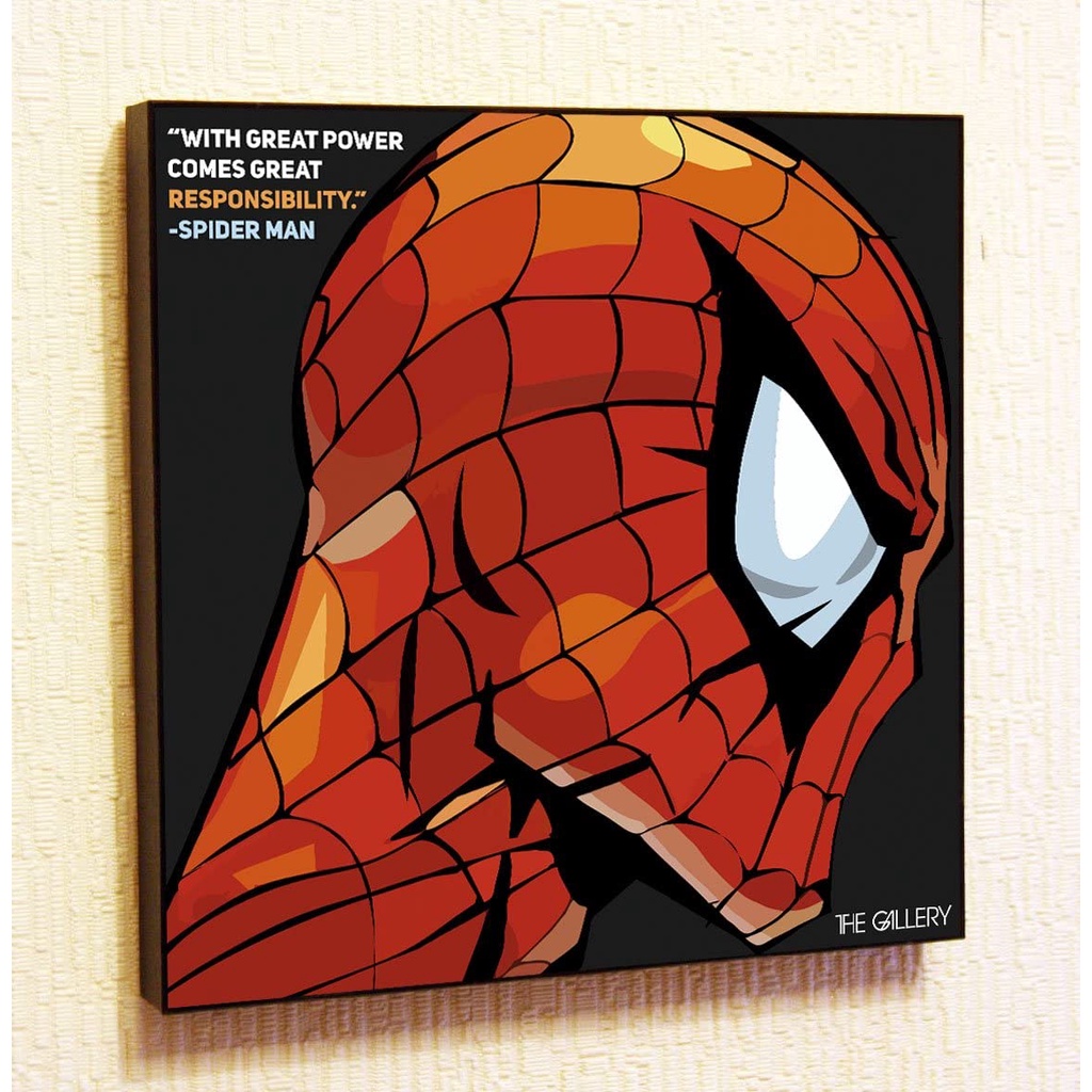 Spiderman DC Comics Super Hero Motivational Quotes Wall Decals Pop Art