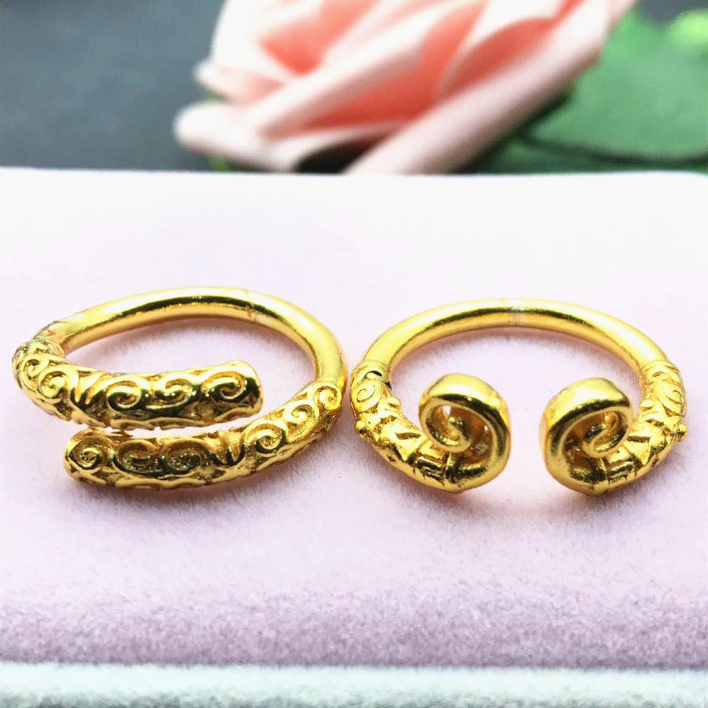 Hoop Curse Sun Wukong Gold banded Stick Ring Couple Monkey King Opening Ring Supreme Treasure Ring