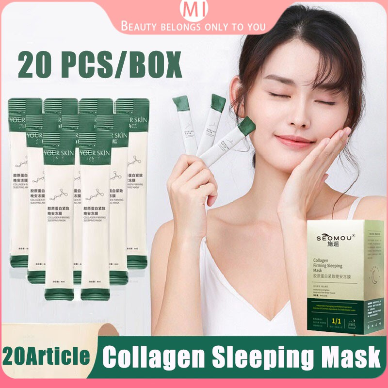 Collagen Sleeping Mask Gel Facial Treatment Whitening Firming Anti