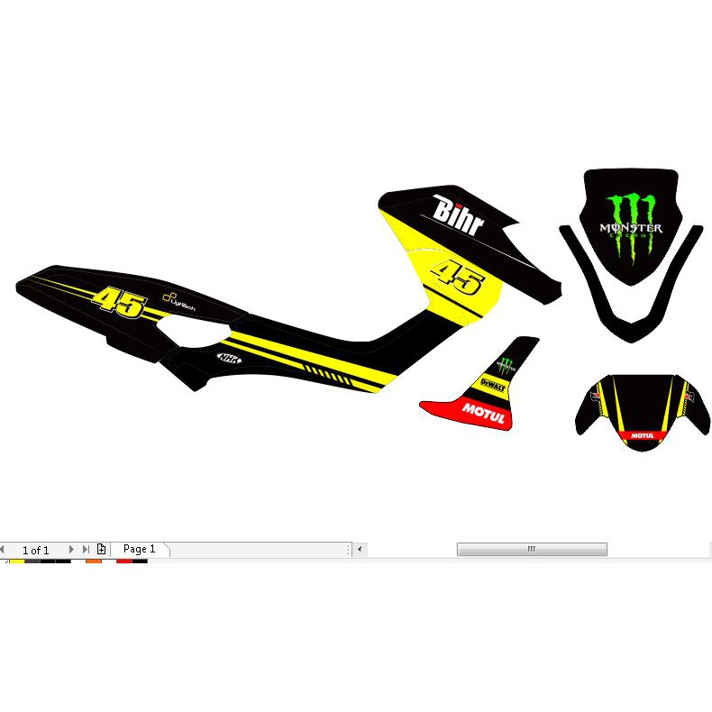 NMAX DECAL MOTORCYCLE DECAL YAMAHA DEWALT MOTUL MONSTER ENERGY STICKER ...