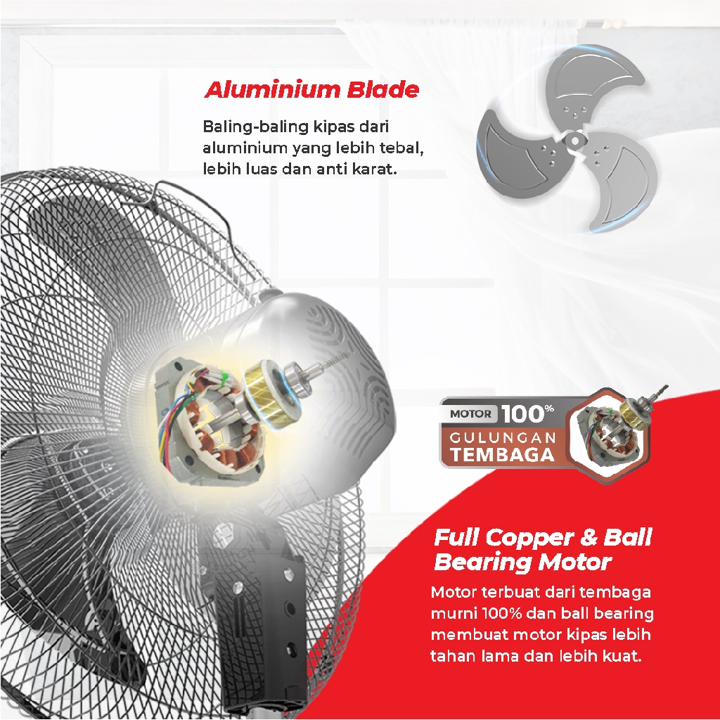 Maspion Power Fan Kipas Angin Daya 18 Inch PW-451 - Gambar 4