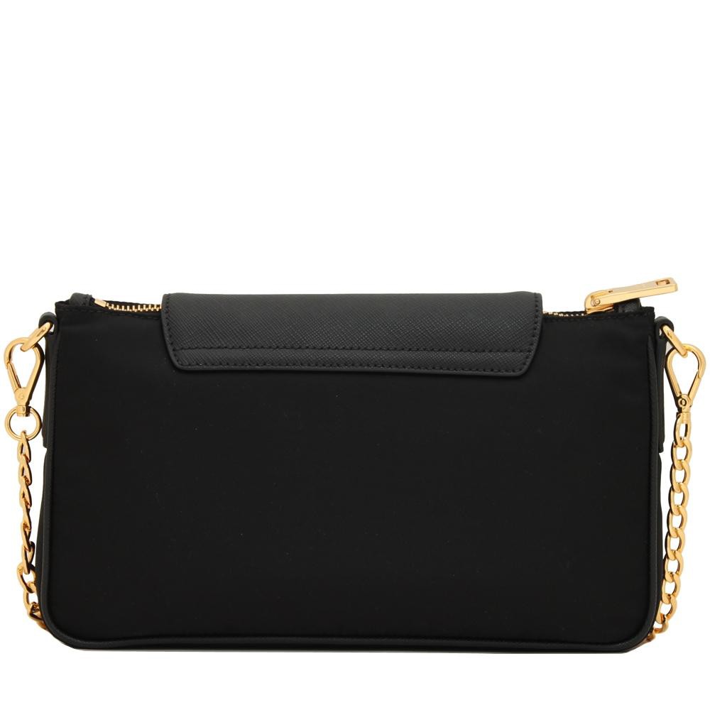Prada 1BH085 Tessuto Nylon Convertible Clutch Sling Bag Black Shopee Singapore