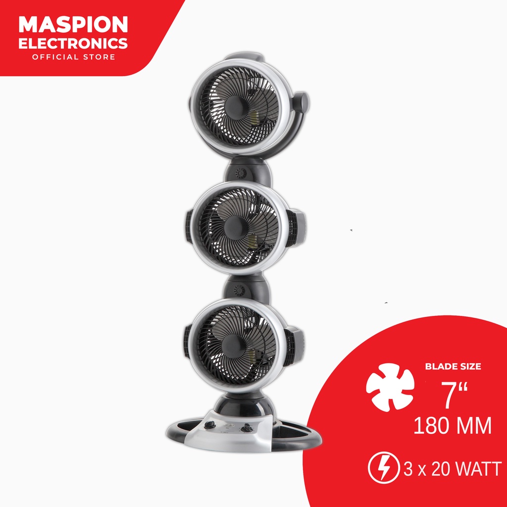 Maspion Tower Fan Kipas Angin Susun 7 Inch TF-7032 S - Gambar 3