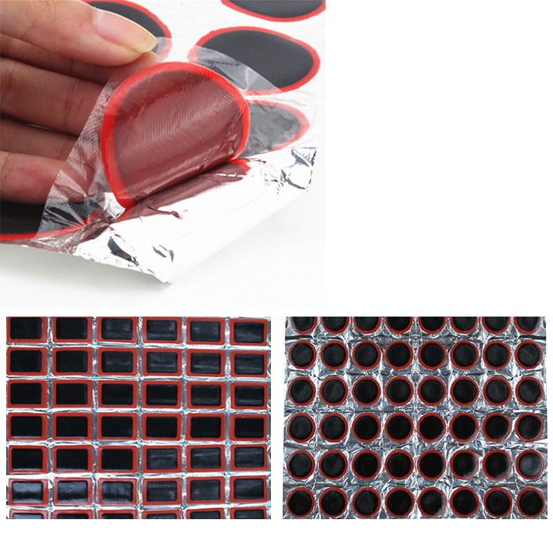 48pcs Rubber puncture patches bicycle bike tire tyre tube repair cycle ...