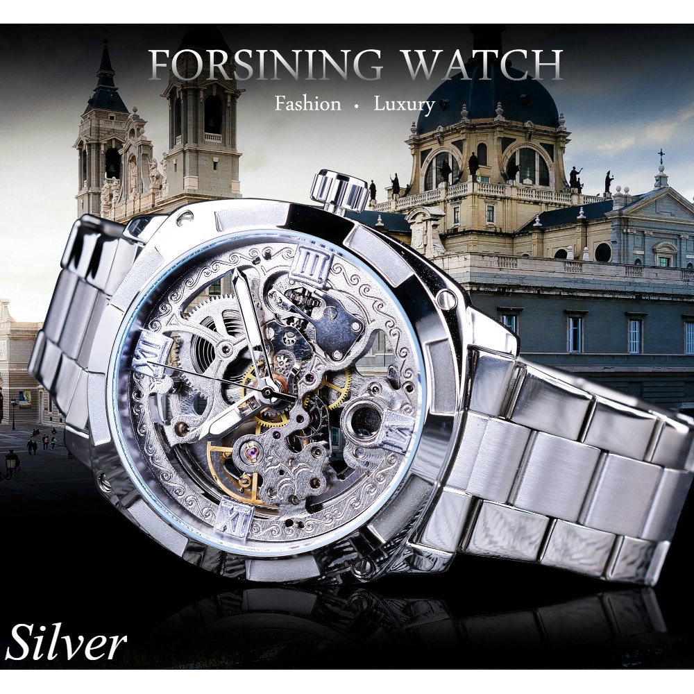 Forsining 100 Original Men s Automatic Mechanical Watch F207 Shopee Singapore