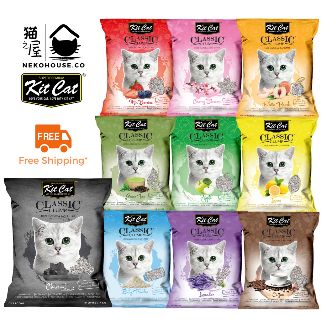 Kit Cat Classic Clump/ Clumping Cat Litter for Cat & Kitten Bestsellers (Scented/ Unscented