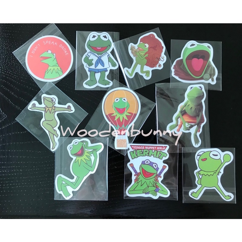 Kermit the frog stickers (set of 10pcs) | Shopee Singapore