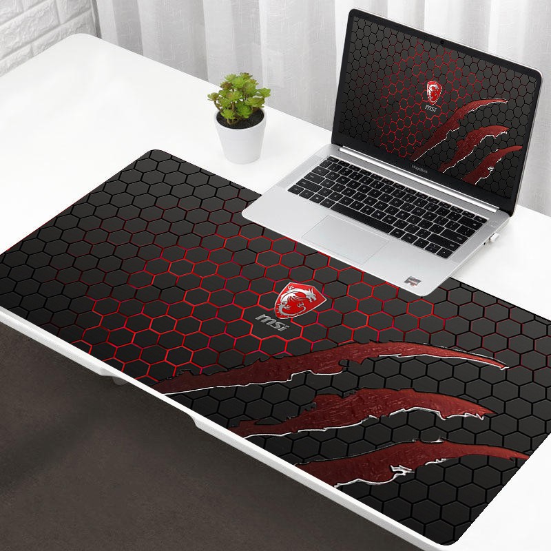 msi Gaming Mouse Pad Black Mouse Pad Gaming Office Large 90 X 40 ...