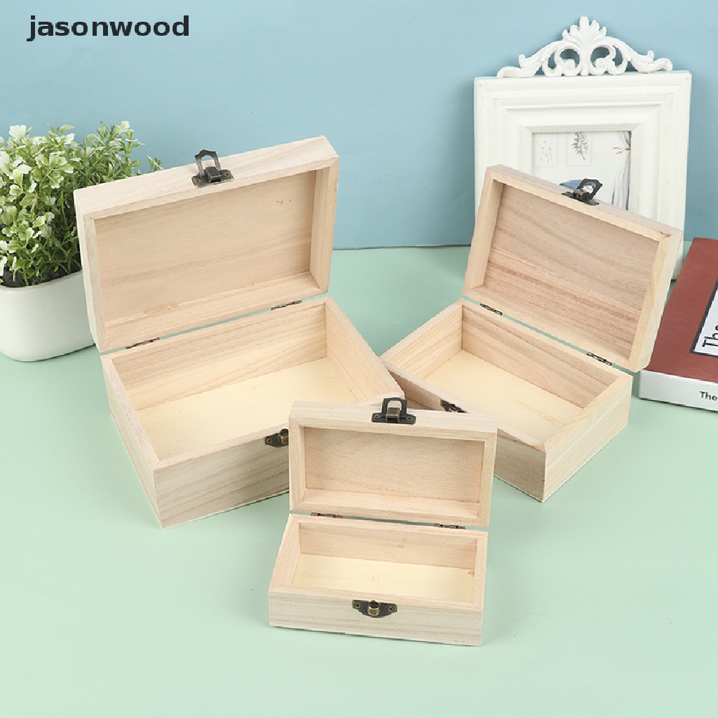 [jasonwood] Wooden Multifunction Case with Lid Jewellery Storage ...