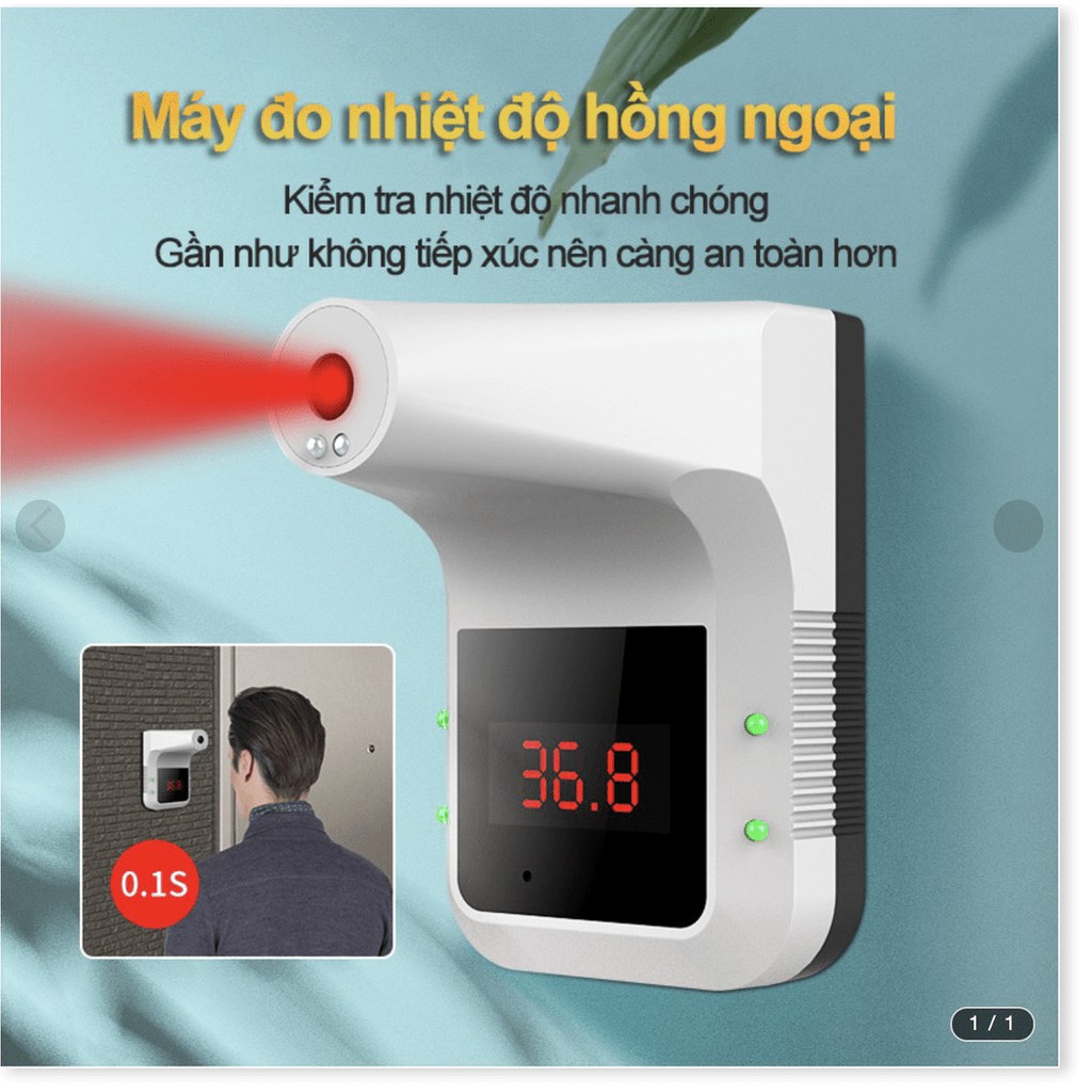 Ziso Automatic WallMounted Sensor Body Temperature Meter (Meet CE FCC